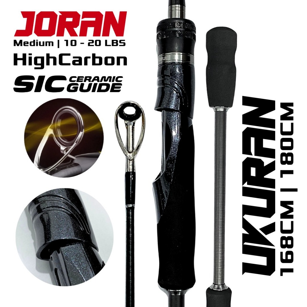 Joran Pancing Handle Busa Eva Joran Pancing Spinning  Bahan High Carbon  Ukuran 1.65M-1.80M Fishing 