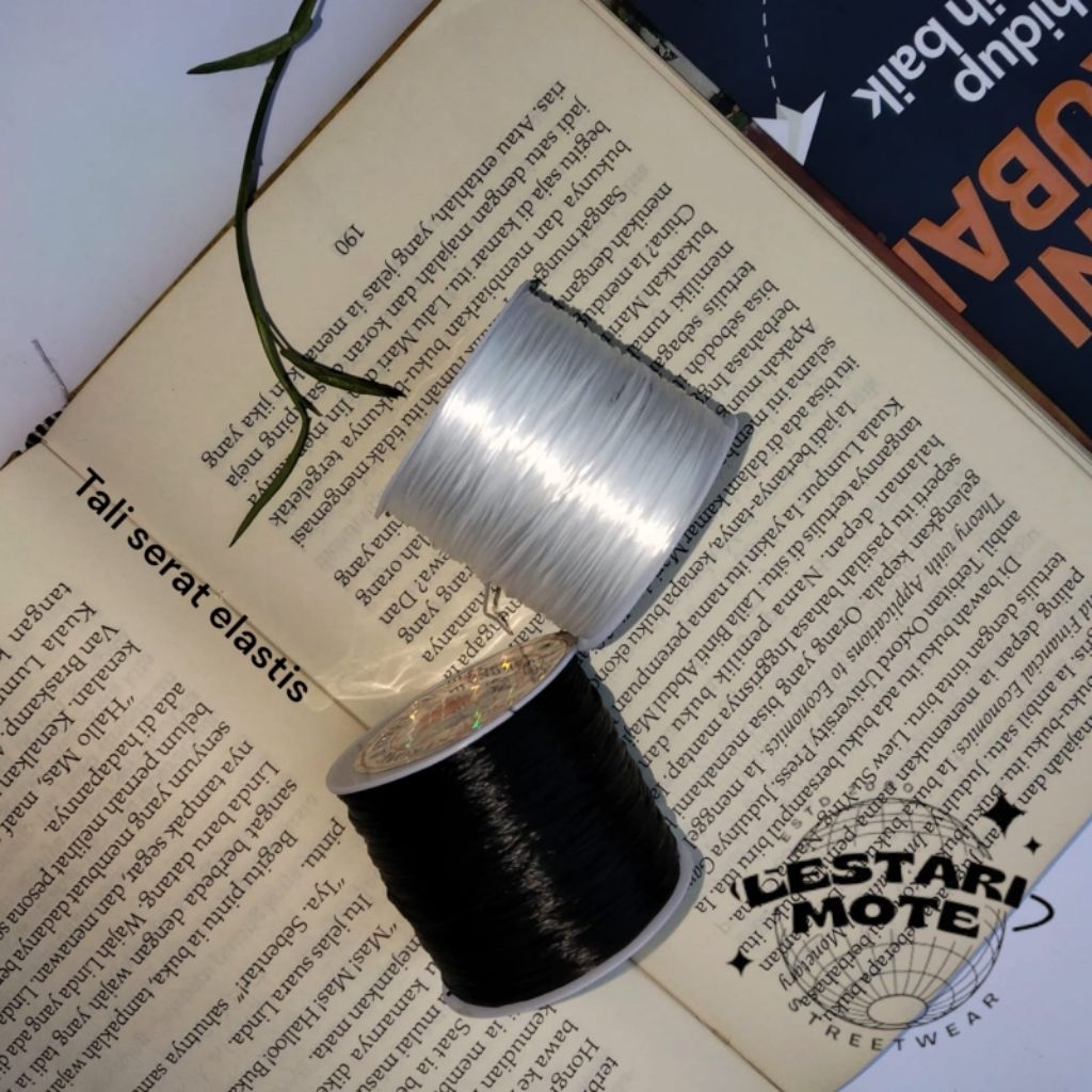 

[1roll] Tali Serat Elastis | Benang Elastis Super kuat Bahan Meronce Gelang Kalung Anak kerajinan DIY