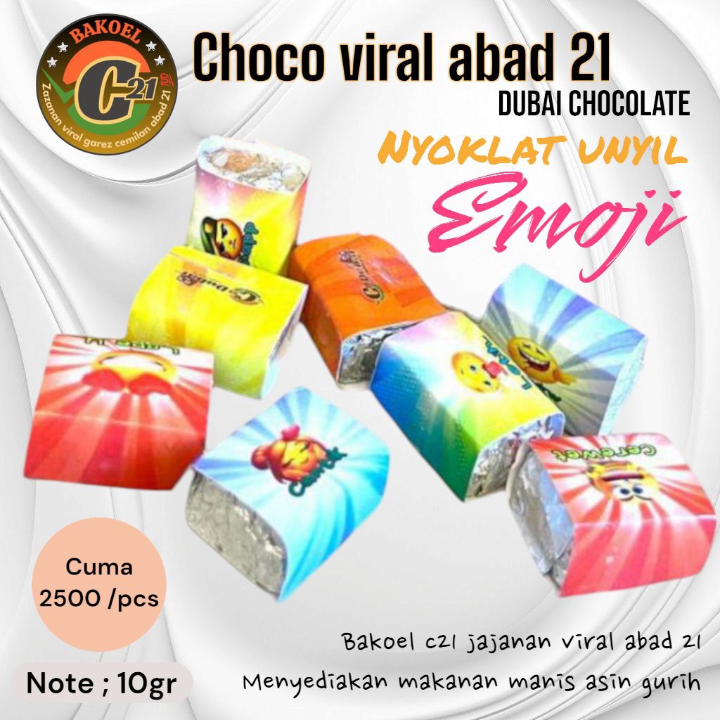 

c21 coklat viral unyil abad 21 dubai chocolate 4pcs