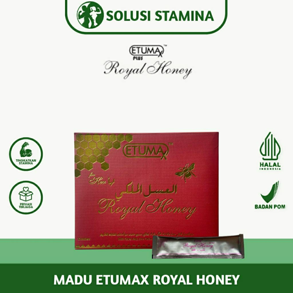 

Madu Etumax Royal Honey VIP untuk Wanita - 1 Box Isi 12 Sachet