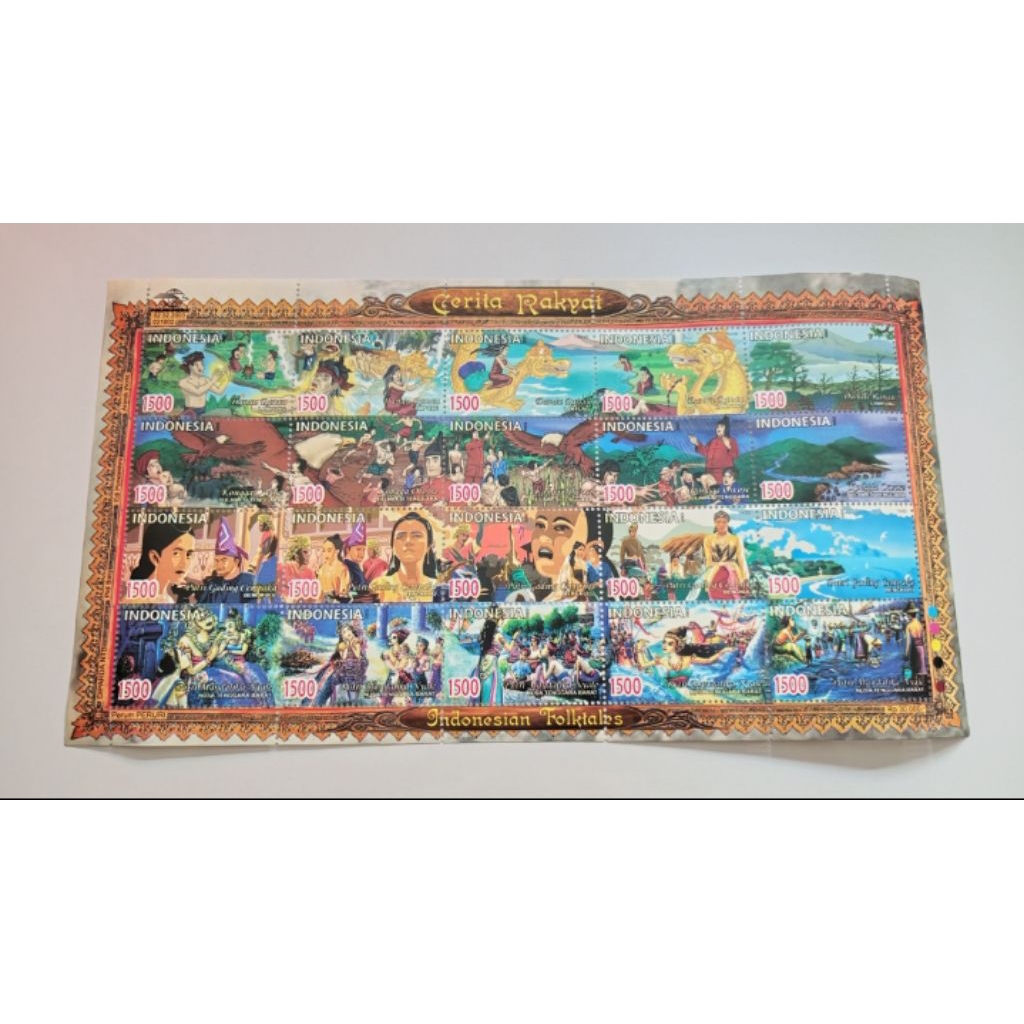 

1 Set Perangko Seri Cerita Rakyat Indonesia Tahun 2003