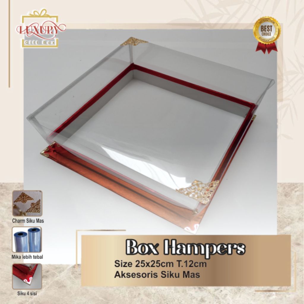 

Kotak Kue Box Hampers Mika size 25x25 cm