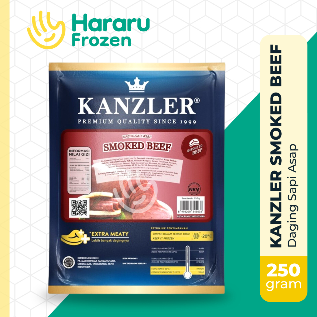 

Kanzler Smoked Beef Daging Sapi Asap 250gr
