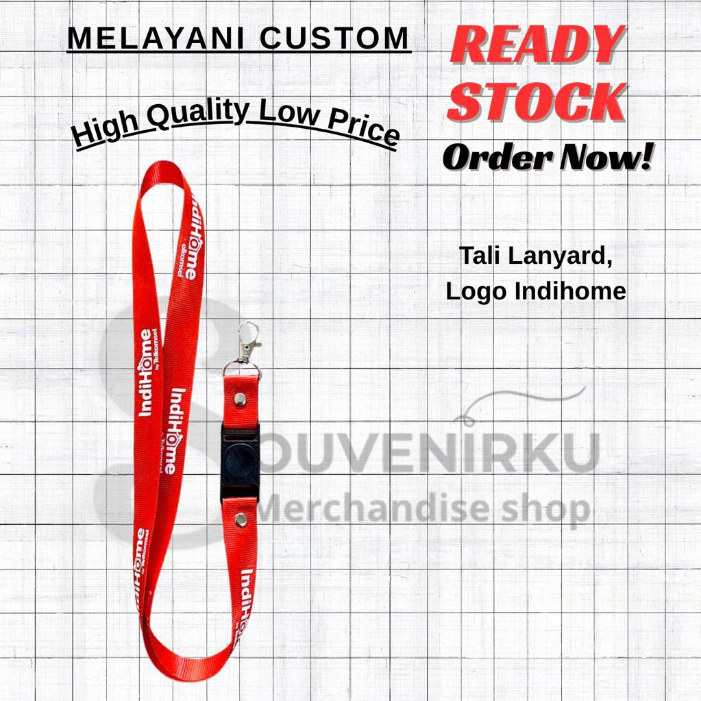 

Ready, Tali Lanyard Logo Indihome