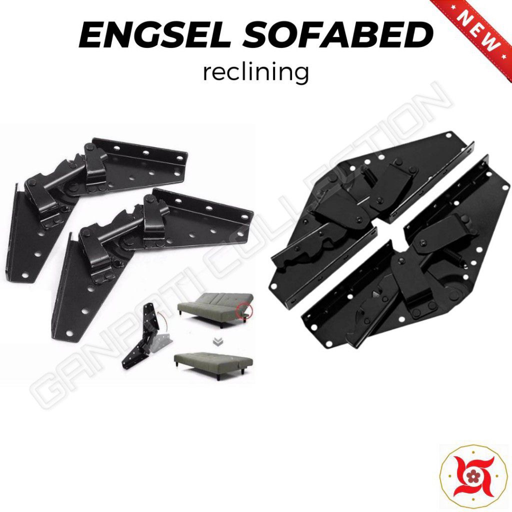Engsel Lipat Sofa bed Sofabed / Engsel Reclining Reklening Hitam / Bracket Sofabed Reklening UK. 30C