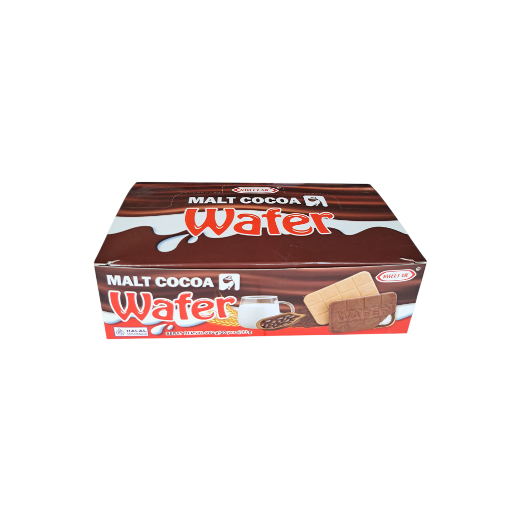 

Sweet me malt cocoa wafer 1 box isi 20 pcs