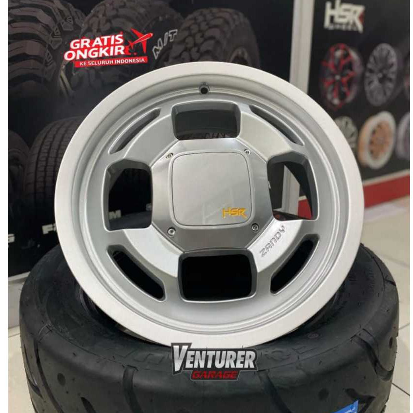 PAKET VELG PLUS BAN HSR ZENDY R15 BUAT MOBIL AGYA, CALYA, SIGRA, BRIO, DLL BAN SEMISLICK