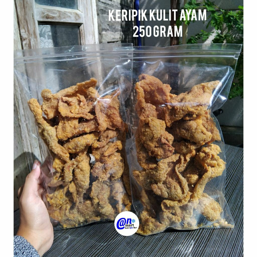 

KERIPIK KULIT AYAM CRISPY ORIGINAL 250 GRAM