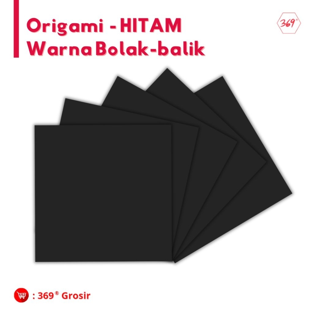 

369 - Origami HVS Hitam / Black 1 Warna