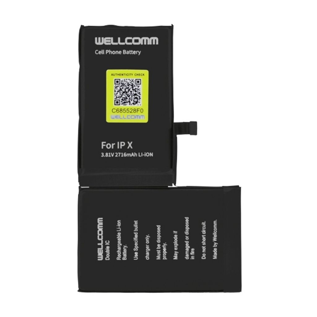 BATTERY DOUBLE IC APPLE IPHONE X