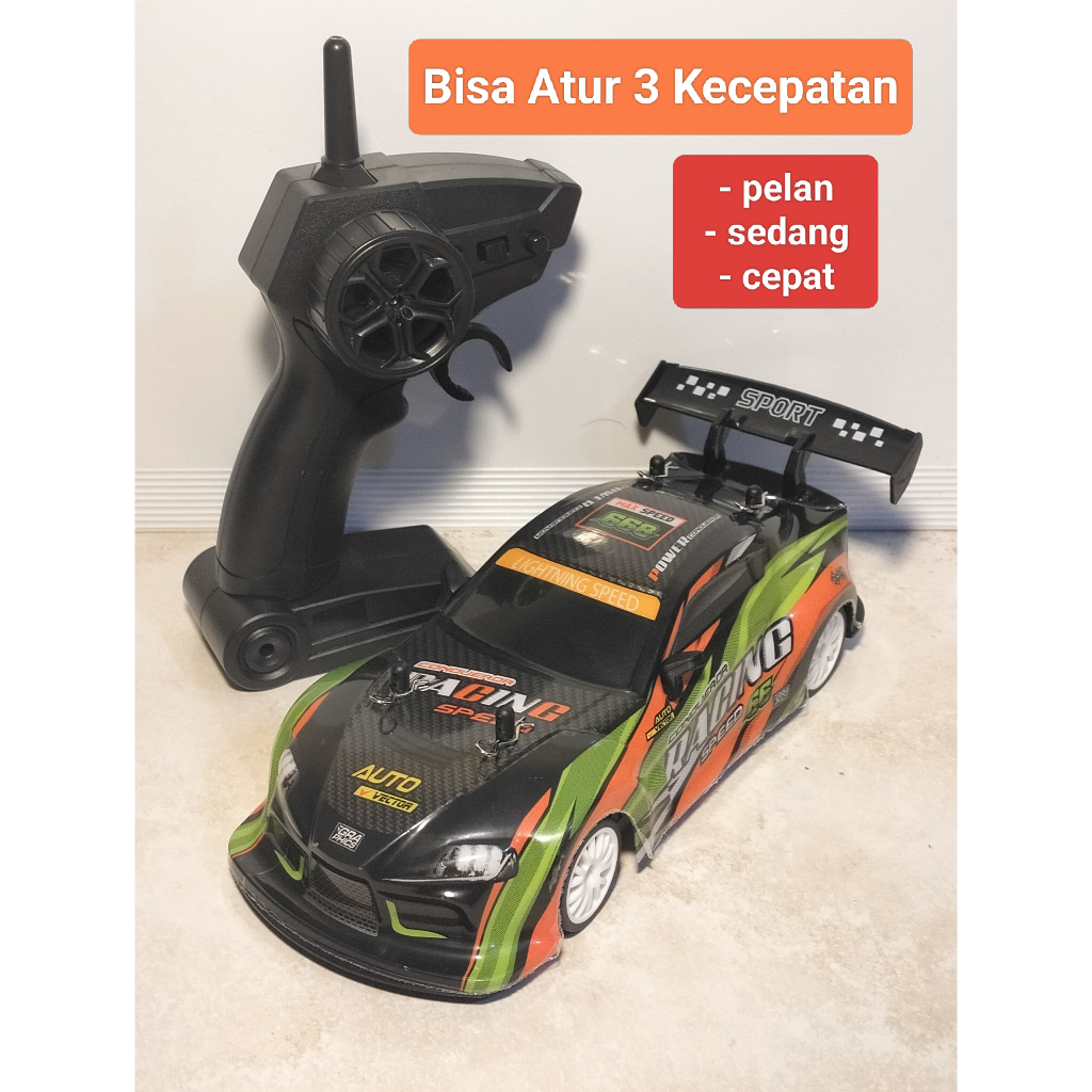 MOBILAN RC DRIFT SPRAY, SEMI PROPO 4 WD SCALA 1:20 NYALA LAMPU
