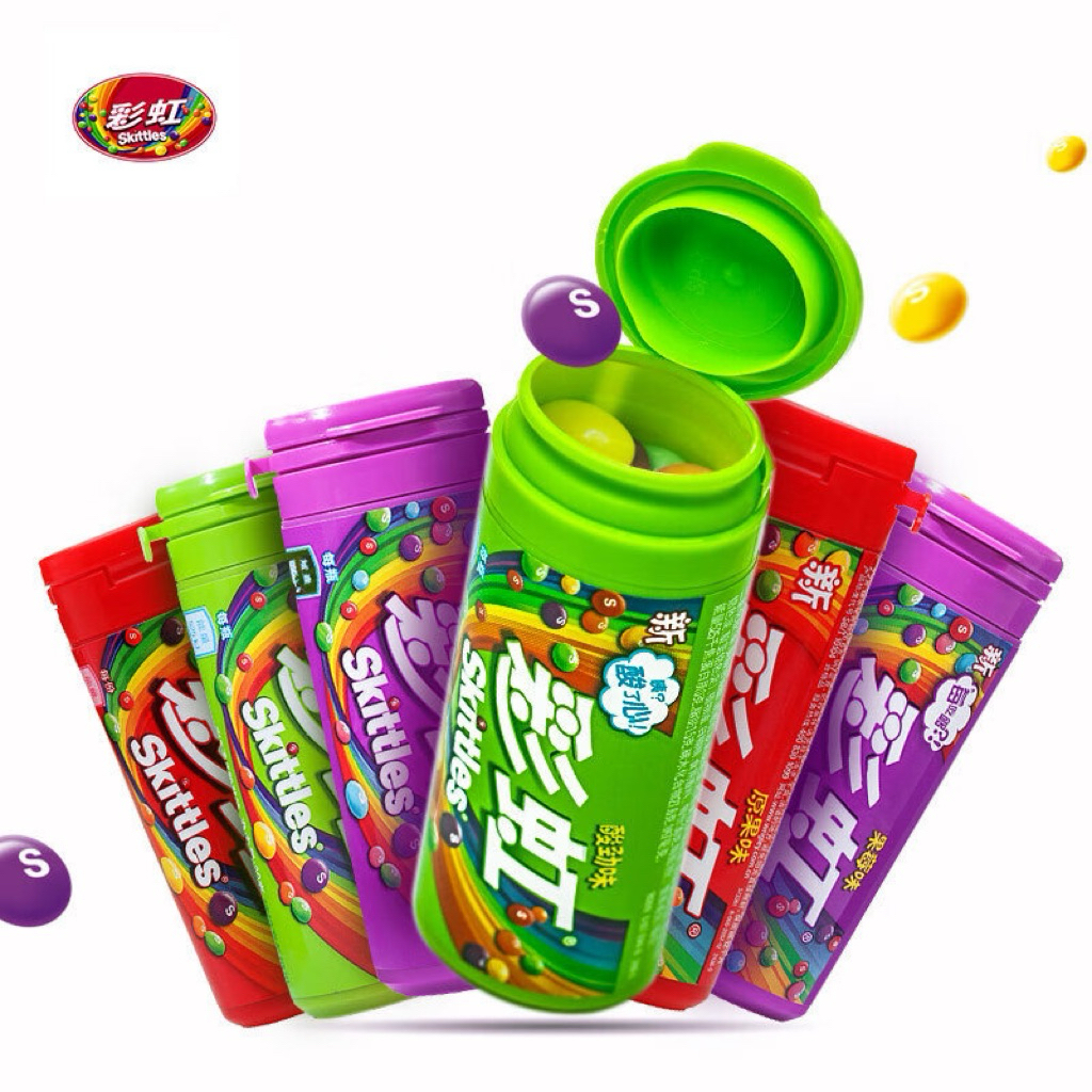 Skittles Candy Tube 30gr / Skittles Candy/ Permen Skittles/Permen Buah/ Permen Import