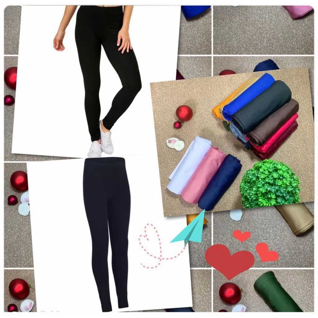 Celana Leging Wanita Tebal Halus - Lejing - Leging Bahan Jersey Licin Ukuran - Lejing hitam wanita d