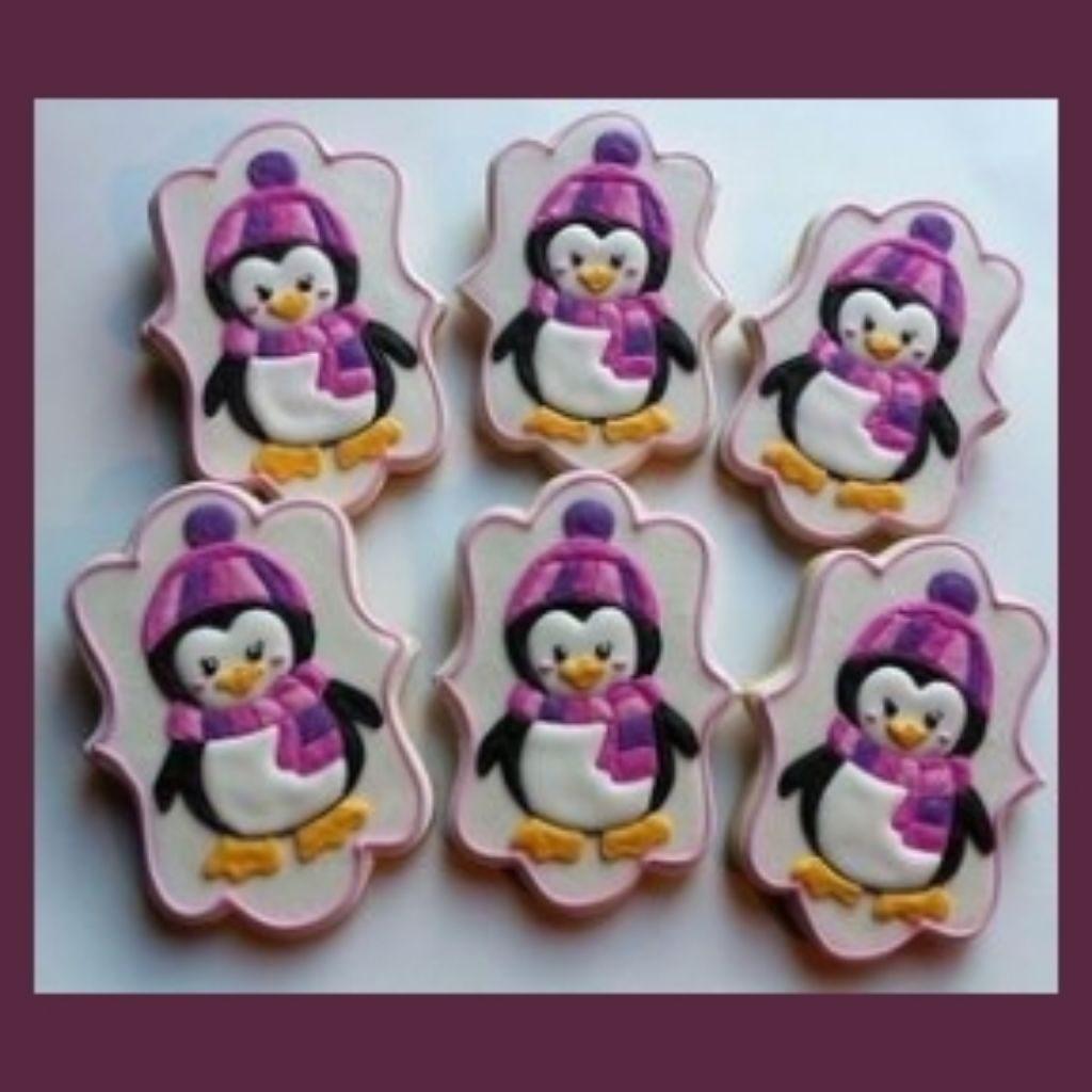 

IHANALICIOUS Butter cookies tema Penguin Pinguin Pingwin (kukis hias karakter)