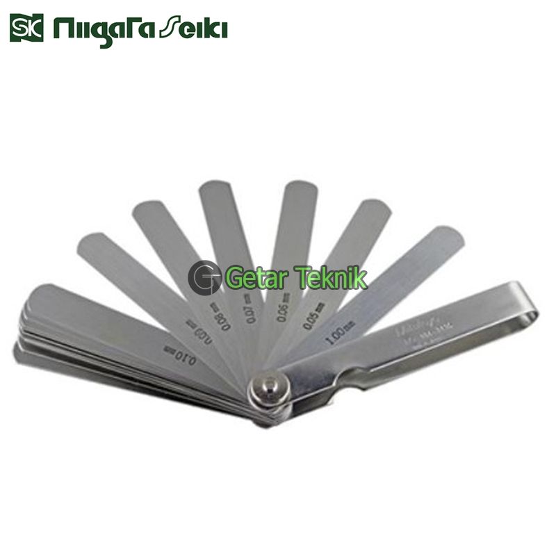 Alat Ukur Celah, Feeler Gauge, Thickness Gauge Niigata Seiki 150MK 0.01 - 0.10