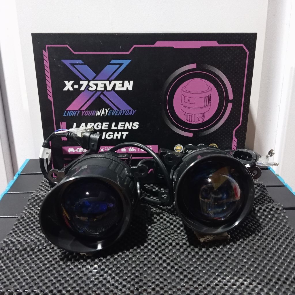 X-7SEVEN - ORIGINAL BILED FOGLAMP 3 WARNA 3 INCHI BLUELENS X-7SEVEN X450 BILED FOGLAMP UN...