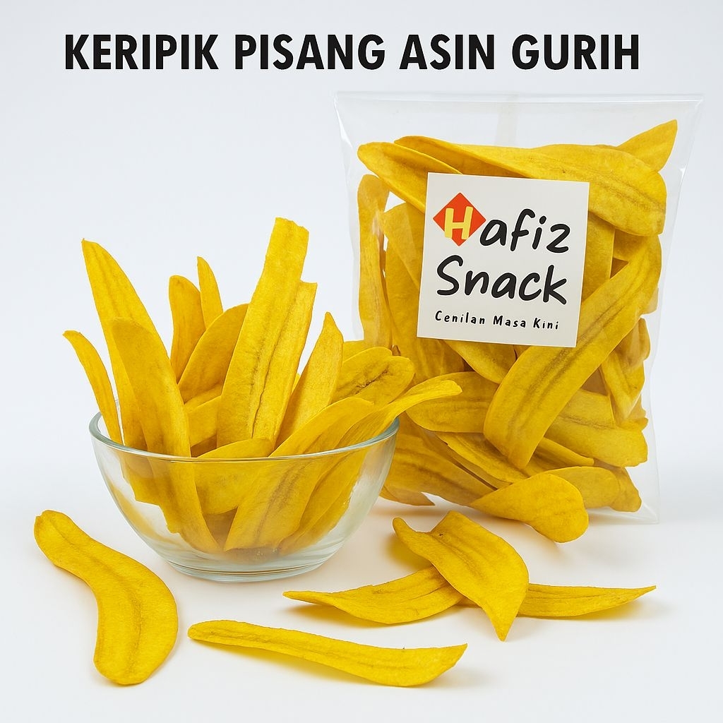 

Keripik pisang asin 200 gr / KERIPIK PISANG ASIN / Keripik pisang renyah