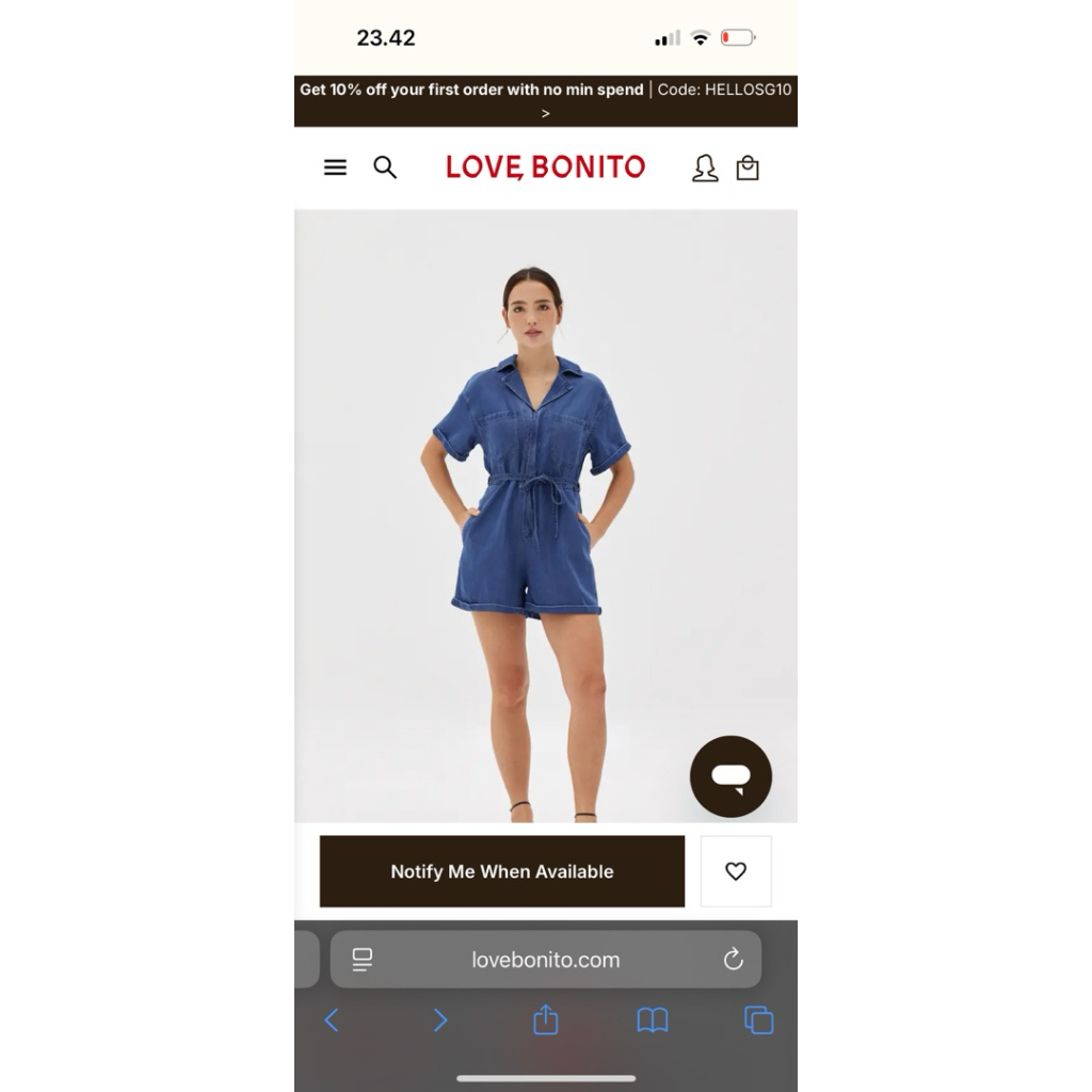 Love Bonito Denim Jumpsuit