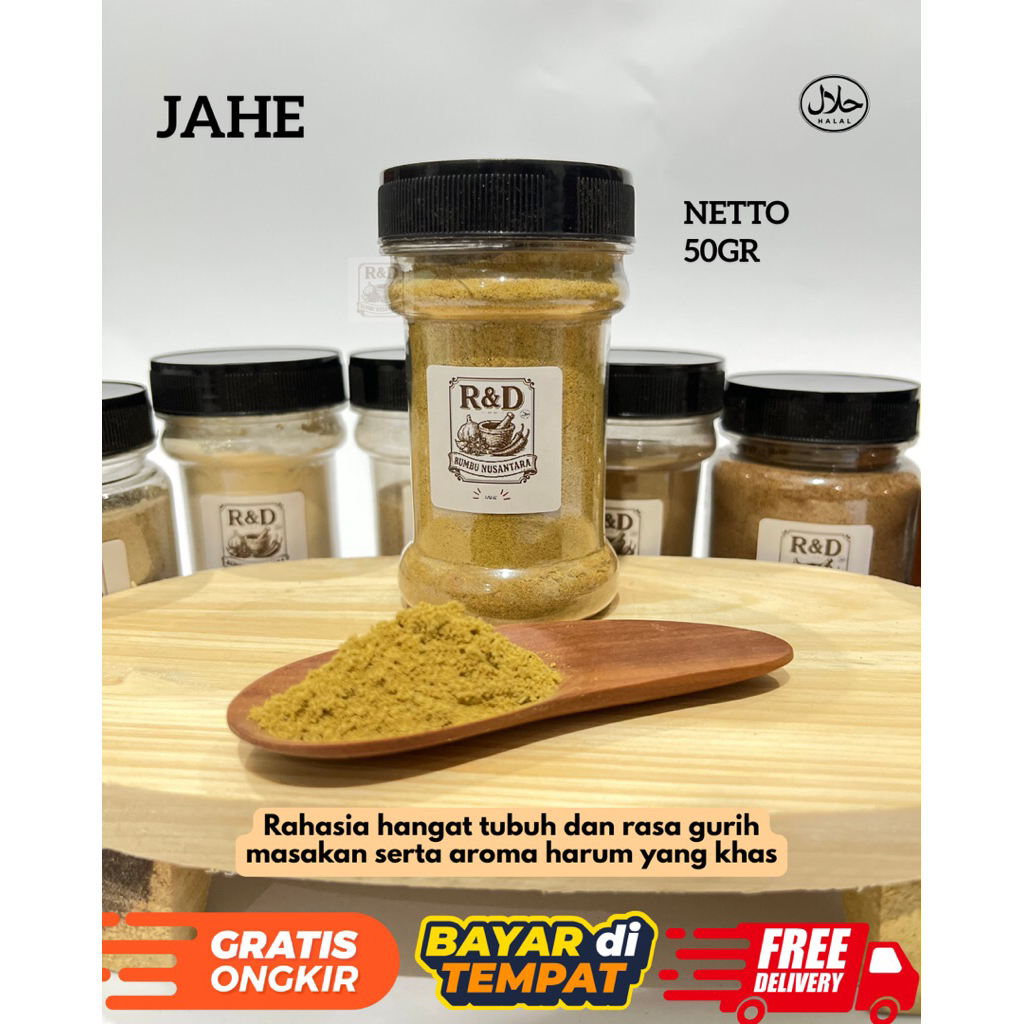

Jahe Bubuk Rempah Ground Ginger - Bumbu Dapur -