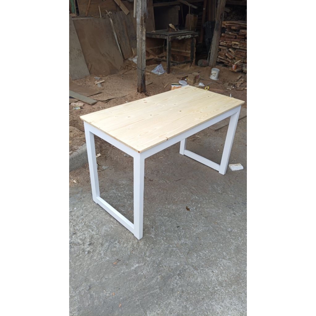 meja jati Belanda ukuran 120x60x75