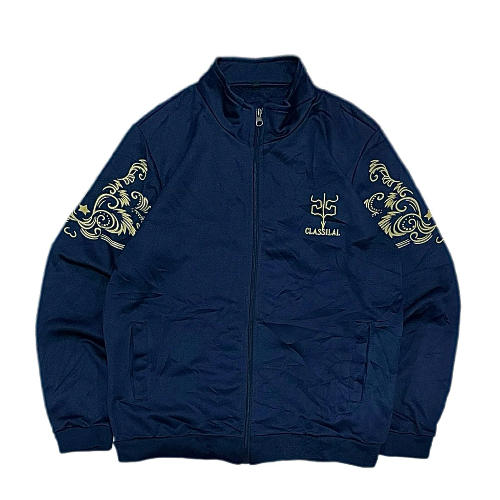 Classilal Japanese brand Grunge Indie Track jacket Pria navy