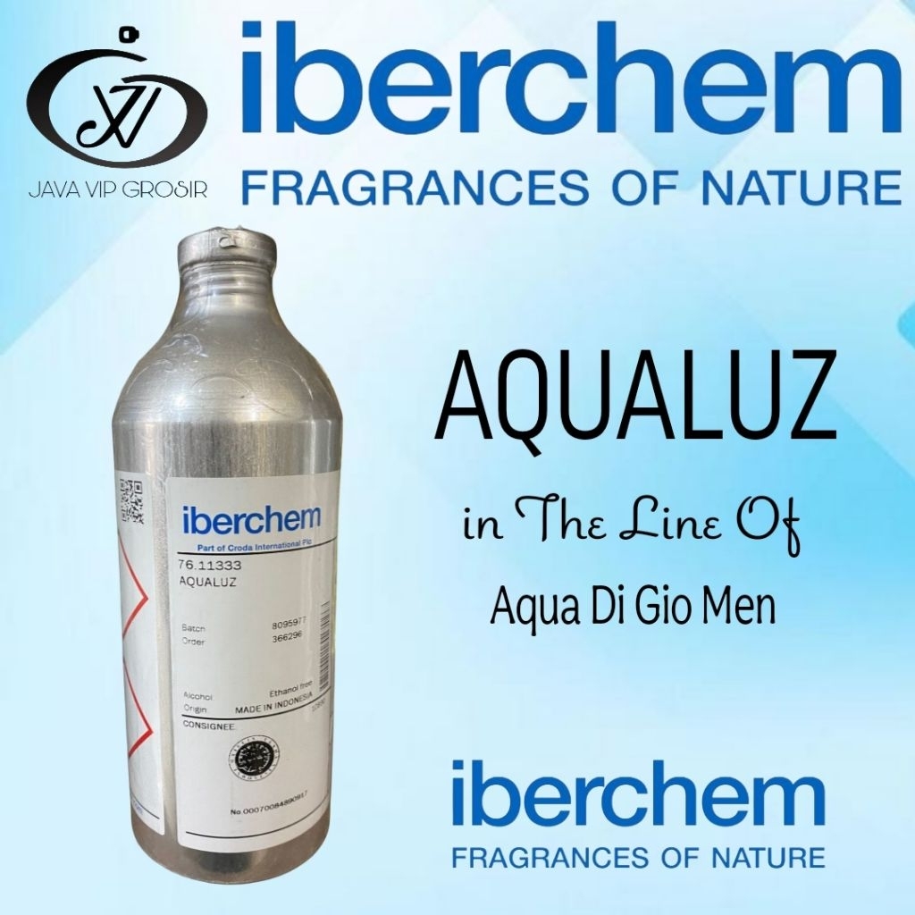[ Iberchem ] Aqualuz ( Aqua di Gio men ) Kemasan 1Kg segel pabrik, bibit parfum original terbaru.