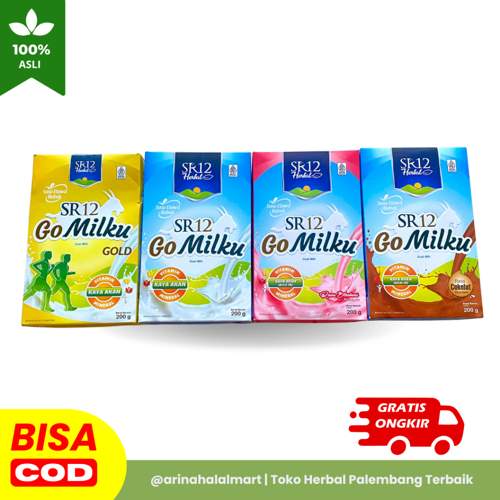 

SR12 Go Milku Semua Varian Rasa Original, Gold, Cokelat, Stroberi Kaya Akan Manfaat