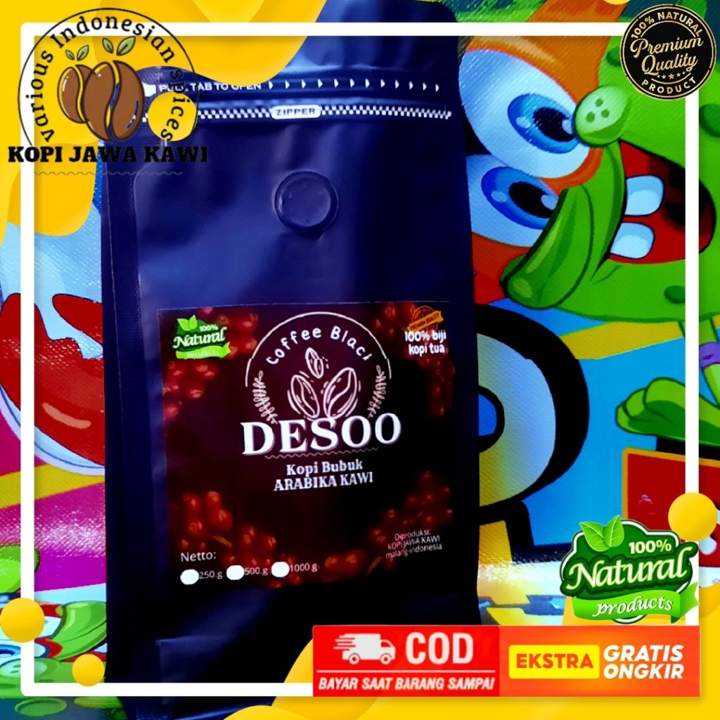 

Kopi Bubuk Arabika Gunung Kawi 500g | Premium Roast | Untuk Ngopi Manual, V60, Espresso