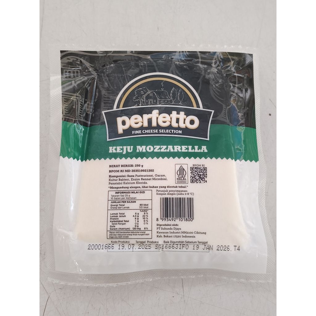 

Perfetto Mozzarella Cheese 250gr