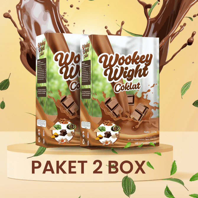 

2 BOX MURAH!!! Wookey Weight Coklat - Susu Penambah Berat Badan Paket 2 Box