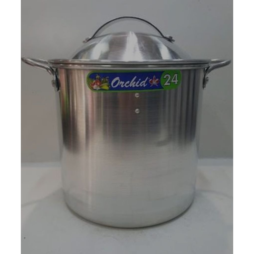 kukusan aluminium langseng dandang kait orchid 22cm 24cm 28cm masak nasi low calories low sugar