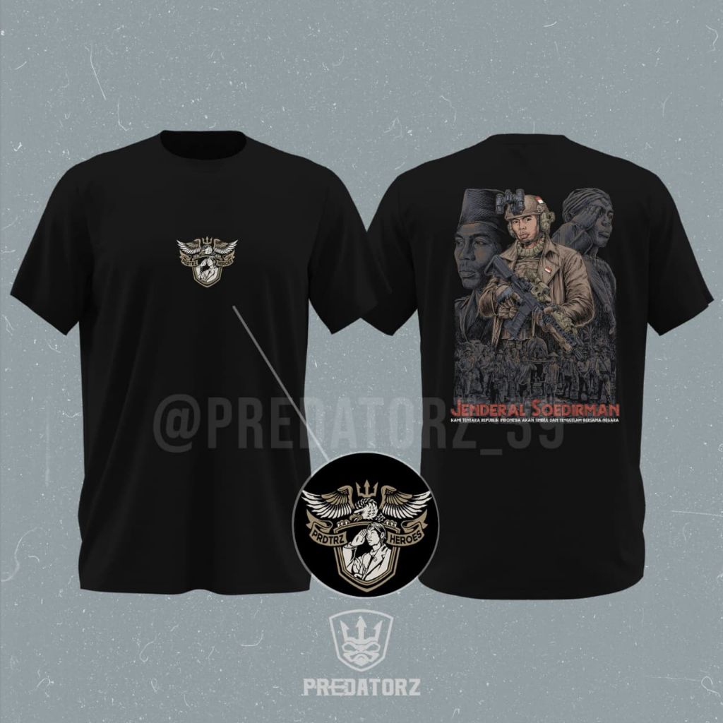 T-shirt jendral Soedirman Predatorz