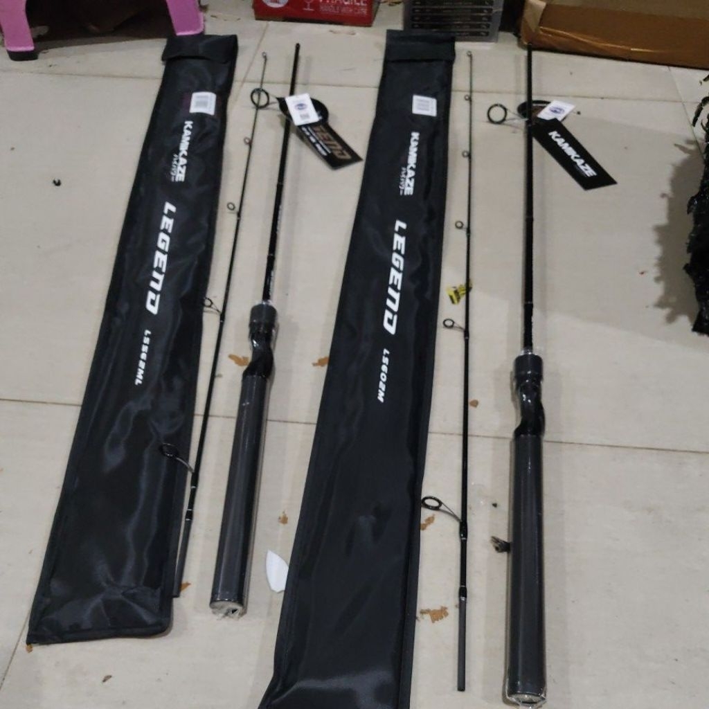joran pancing kamikaze legend 562 165cm atau  602 180 cm carbon hollow