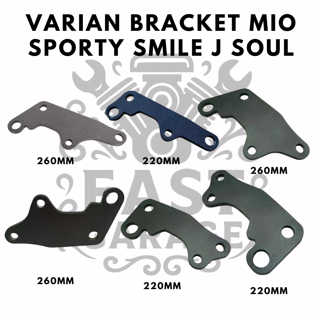Bracket Cakram Disk Kaliper Mio Sporty ukuran 220mm dan 260mm