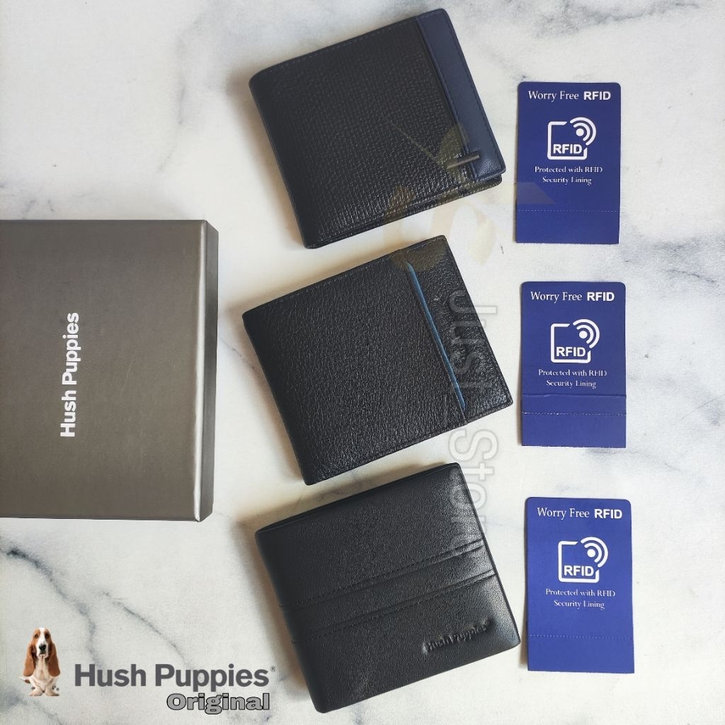 Dompet RFID Short Kulit Pria Hush Puppies Original Authentic Store
