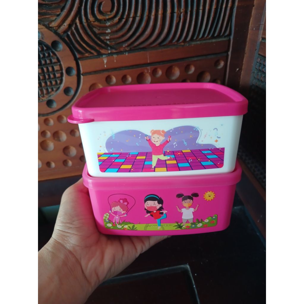 Tupperware wadah bekal anak sehat/Kotak makan tanpa sekat