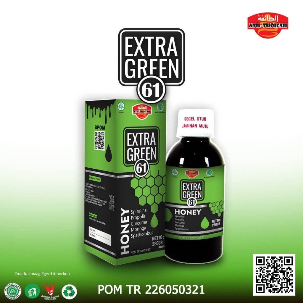 Madu Lambung Kronis Extra Green, Obat Herbal Lambung