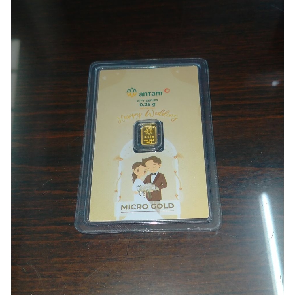 LM Antam 24K Hartadinata 0,25gr happy weding