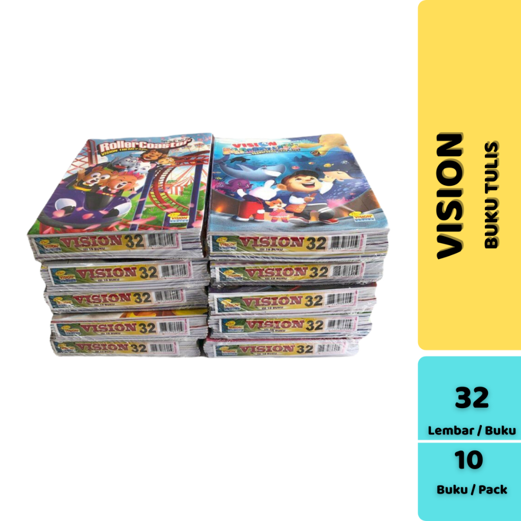 

(PACK) BUKU TULIS VISION 32 LEMBAR