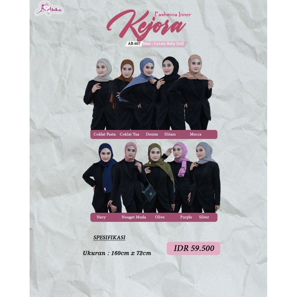 ABIKA HIJAB | PASHMINA INNER KEJORA | Gallery Aminah New