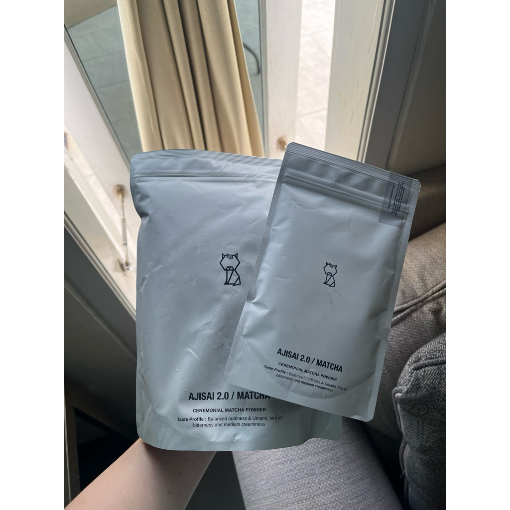 

(PO) 80gr AJISAI 2.0 Ceremonial Matcha Powder Niko Neko - FULLSIZE Original packaging