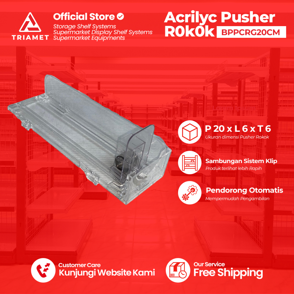 

Pusher R0k0k Akrilik - Pendorong R0k0k Otomatis - Pendorong Rak R0k0k Supermarket