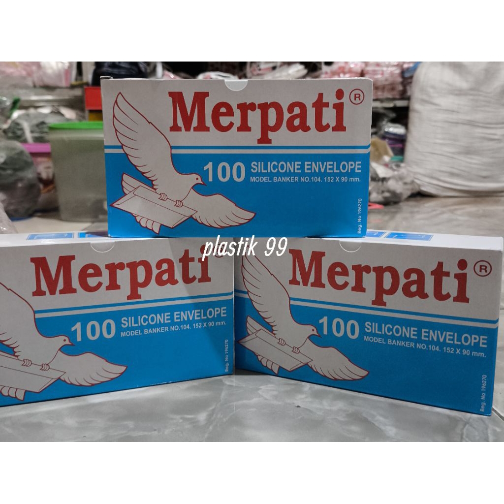 

TERMURAH !!!!! (100 LEMBAR) AMPLOP MERPATI LEM NO. 104 152X90 mm
