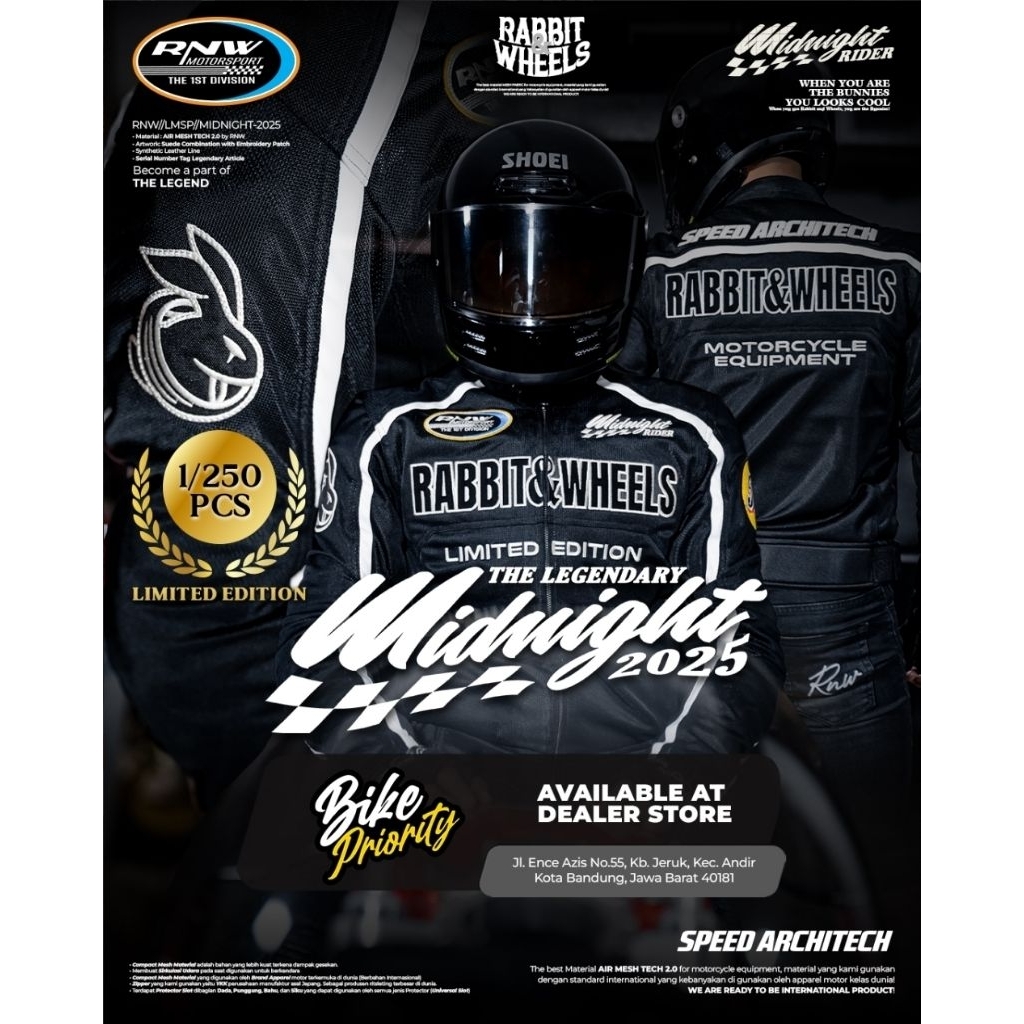 Rabbit And Wheels Midnight Jacket Limited Edition