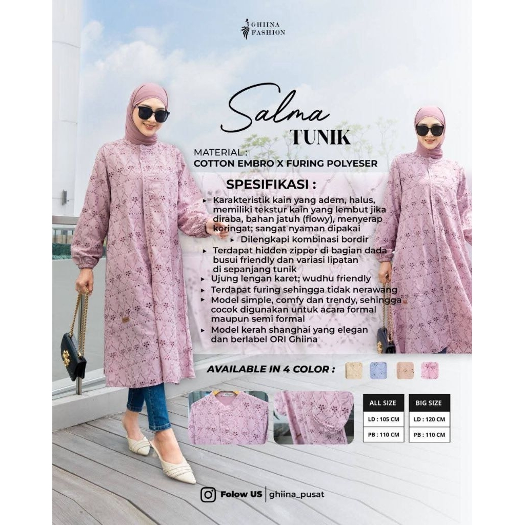 SALMA TUNIK BY GHINA FASHION