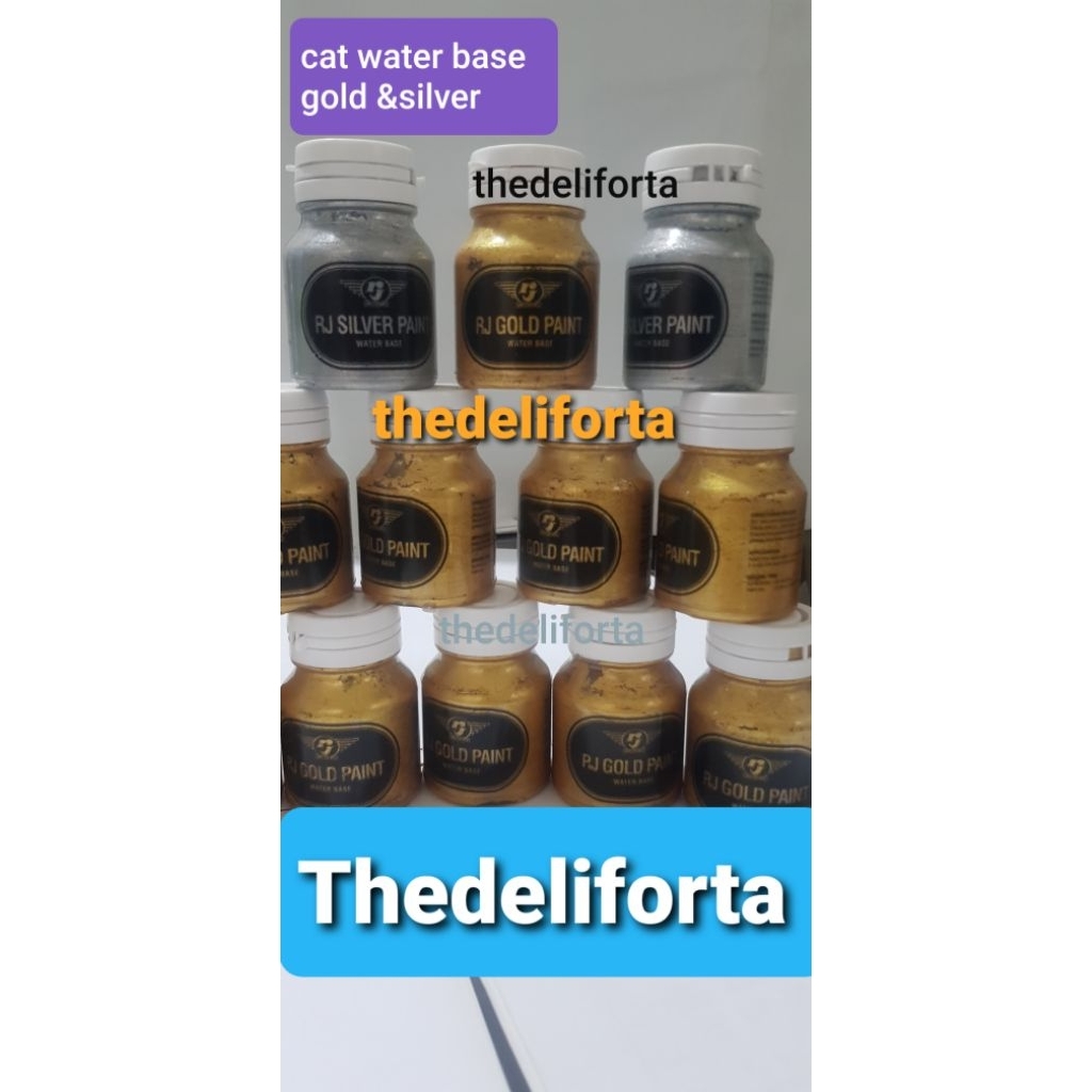 cat water base,cat decokorasi emas,cat air,cat emas dan silver