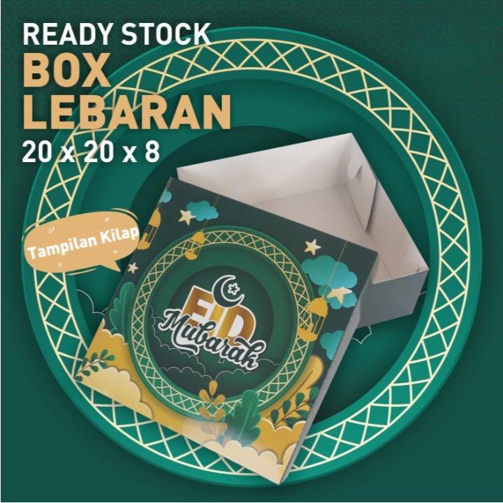 

Cake Box Lebaran Kotak Dus Kue Bolu Roti Brownies Lapis Idul Fitri Ukuran 20x20x8 cm