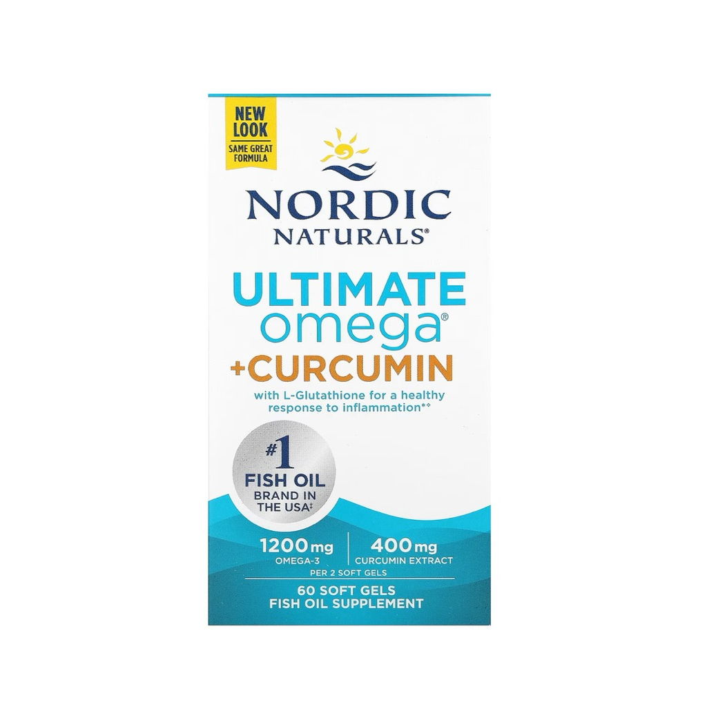 Nordic Naturals Ultimate Omega + Curcumin 60 Softgels