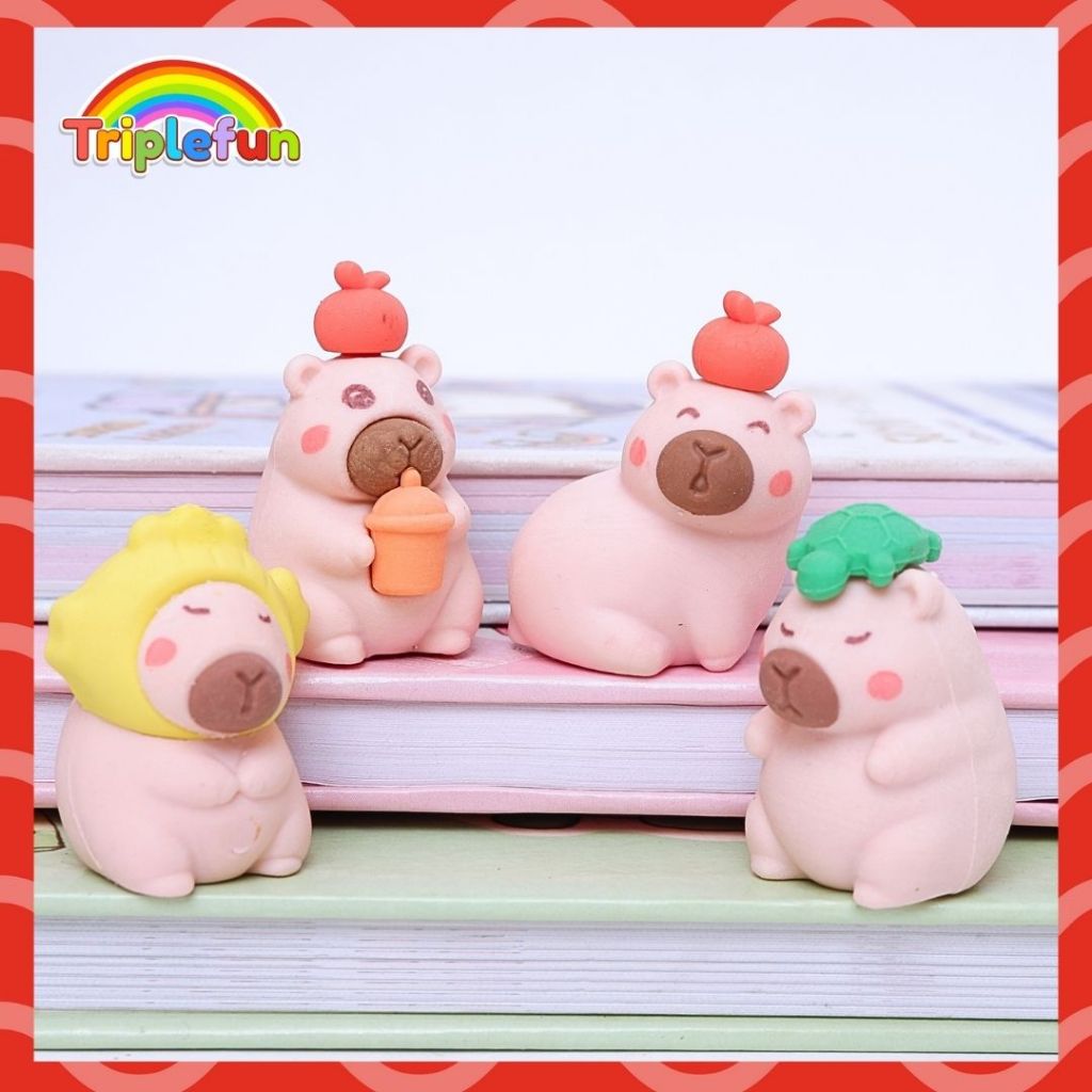 

Penghapus 3D Miniatur Capybara ER-1823 Lucu Unik Termurah CappyBara Hewan Coklat