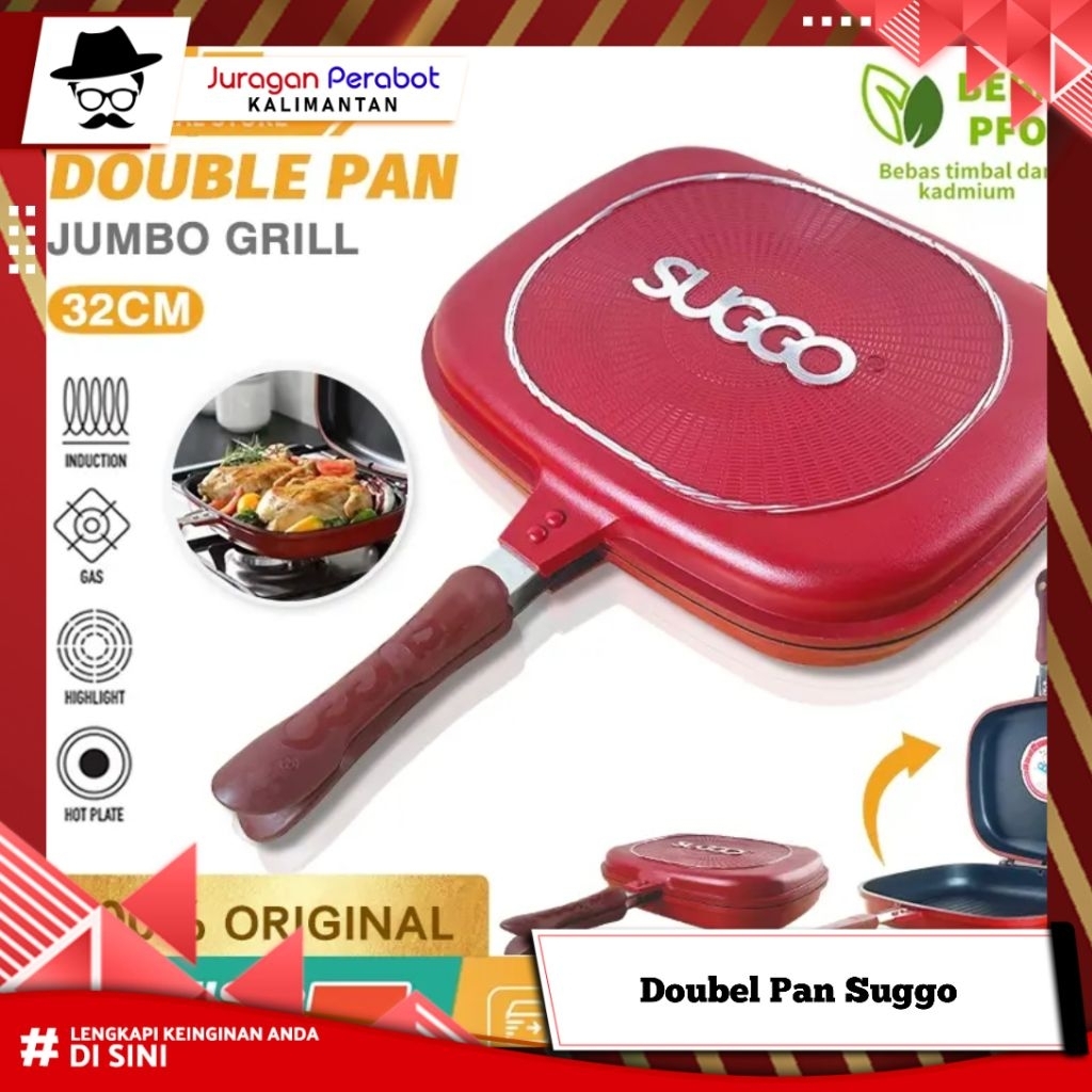Double Pan 32Cm  Suggo /  Panggangan Anti lengket / Doubel Pan